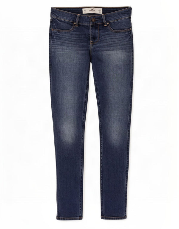 Hollister Womens Skinny Jeans US 1 XS W25 L29 Navy Blue Cotton