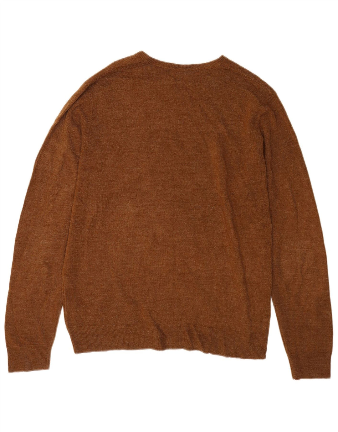 Marks & Spencer Pull Col V Homme Acrylique Marron Moyen