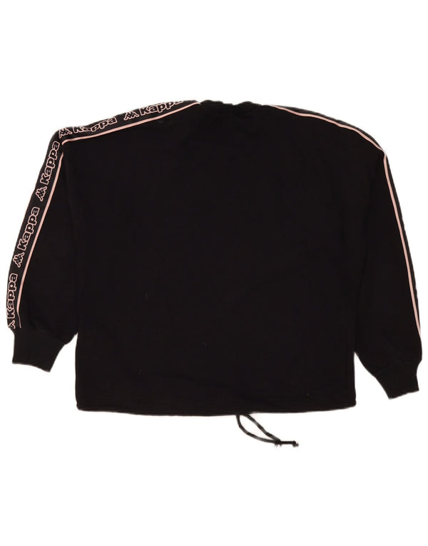 Kappa Tezenis Graphic Sweatshirt Jumper UK 16 Large Noir