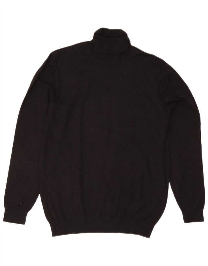Zara Pull Col Roulé Homme Noir Moyen