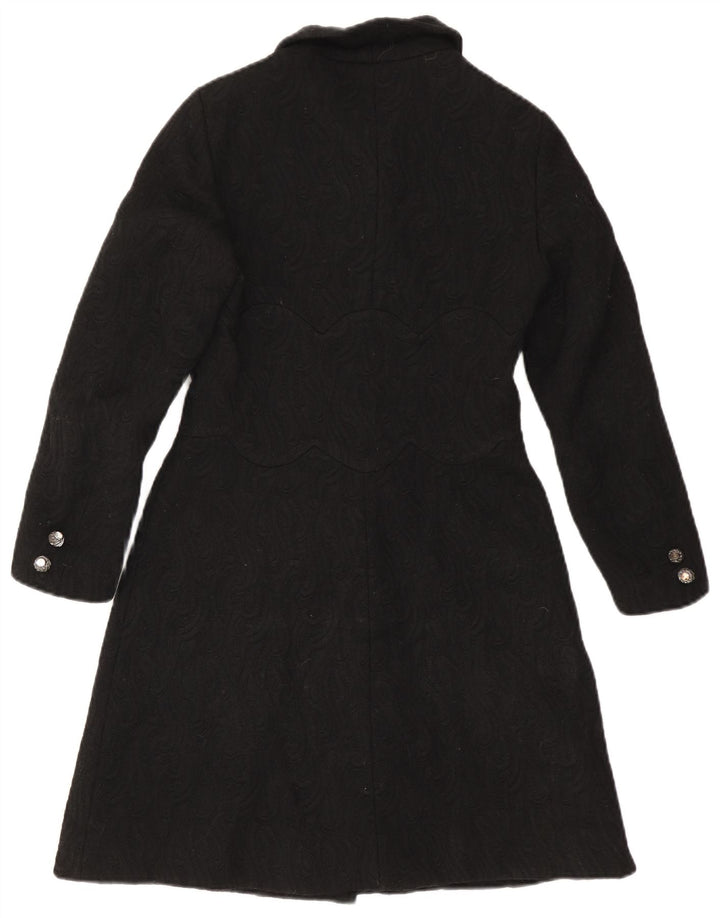 Happening Manteau Femme IT 44 Moyen Noir Paisley