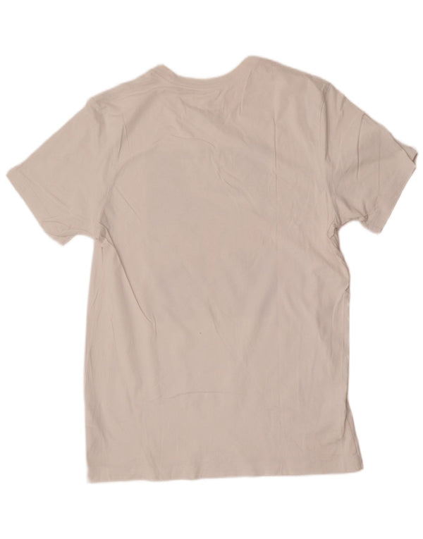 Nike T-shirt graphique pour homme en coton blanc moyen