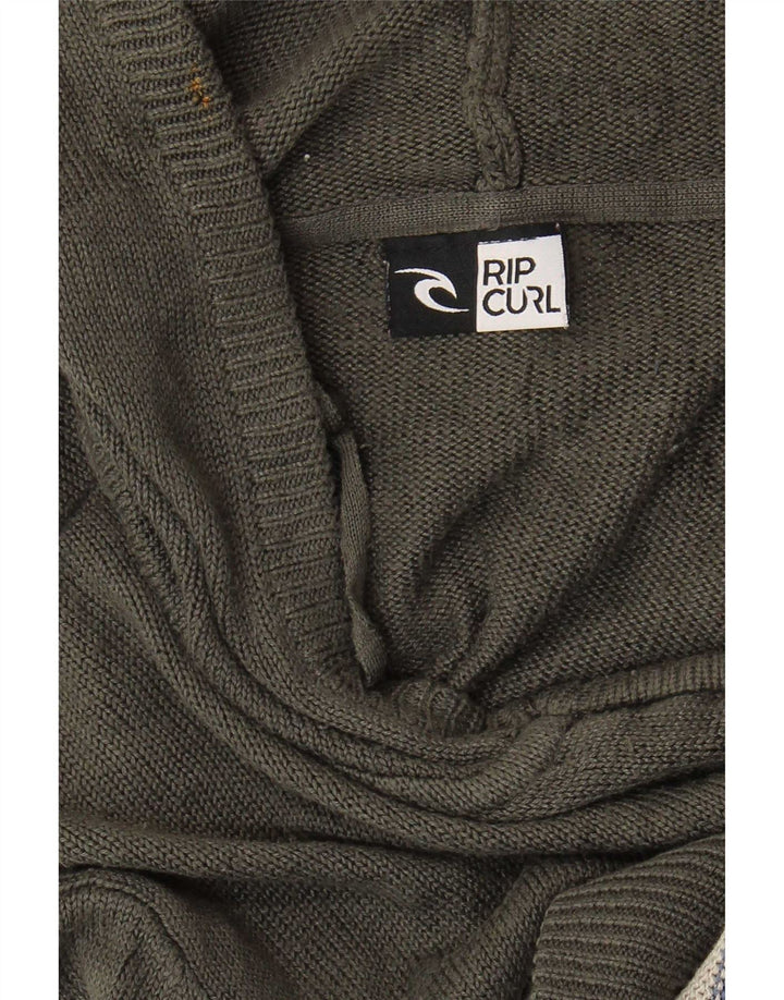 Rip Curl Cardigan à capuche pour homme avec rayures gris moyen
