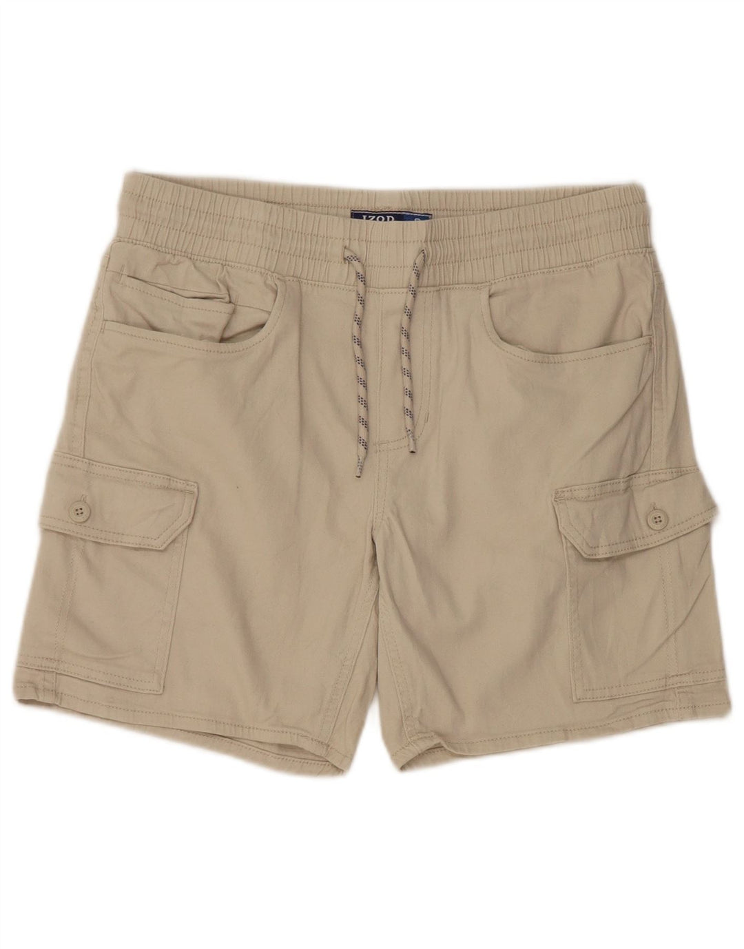IZOD Short cargo coupe ajustée pour homme Petit W29 Coton beige