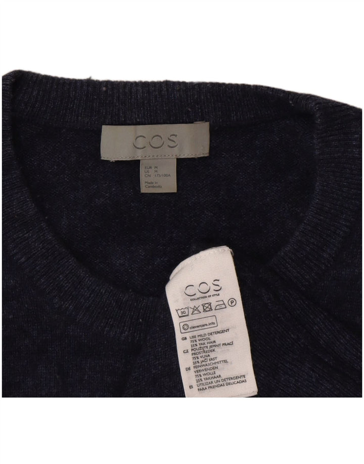 Cos Pull col rond homme en laine bleu marine moyen