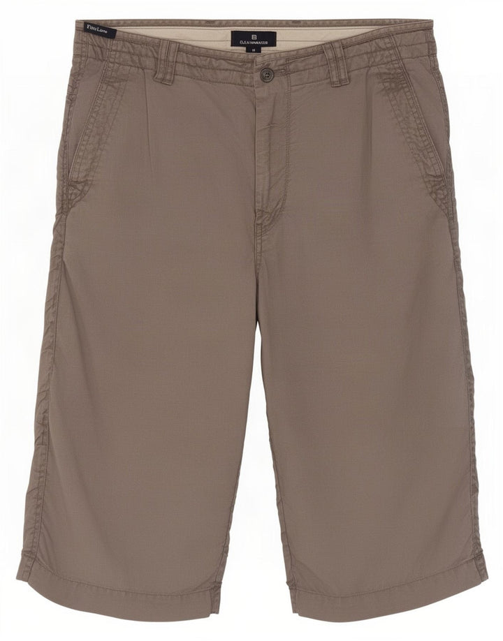 Marks & Spencer Bermuda Homme W32 Lin Gris Moyen