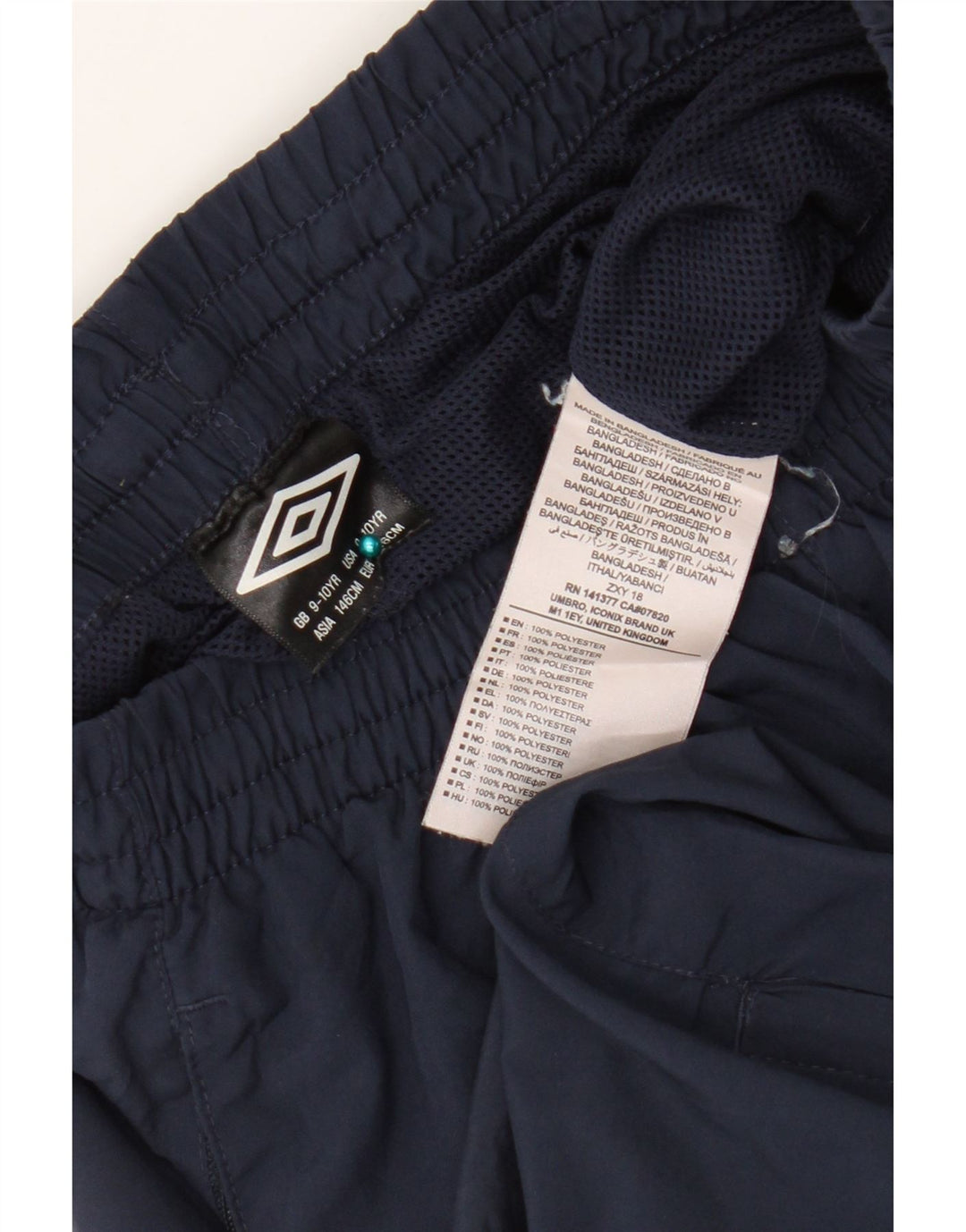 Umbro Pantalon de survêtement garçon 9-10 ans Bleu marine Polyester