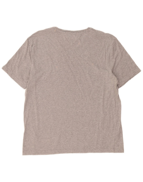 Tommy Hilfiger T-Shirt Homme Top XL Gris Coton