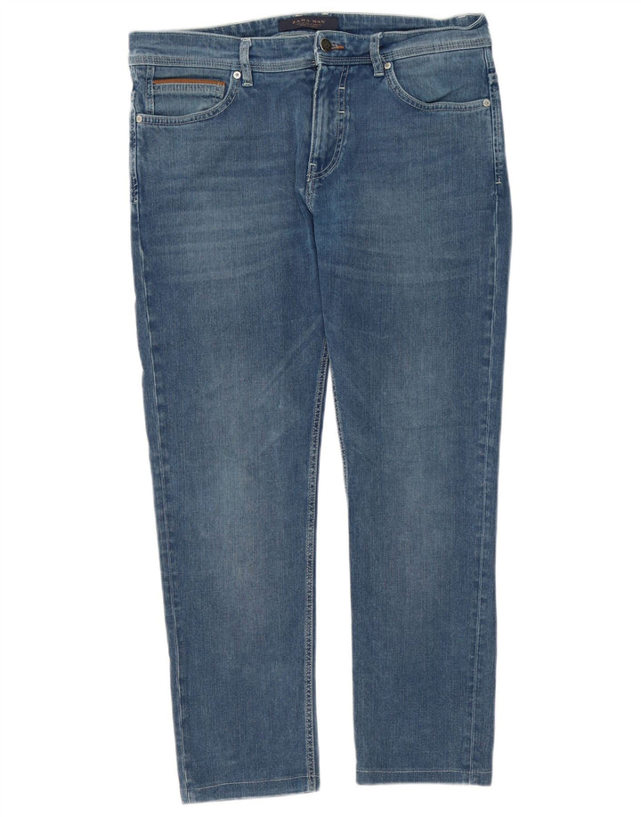 Zara Jean slim pour homme EU 42 Large W32 L26 Bleu
