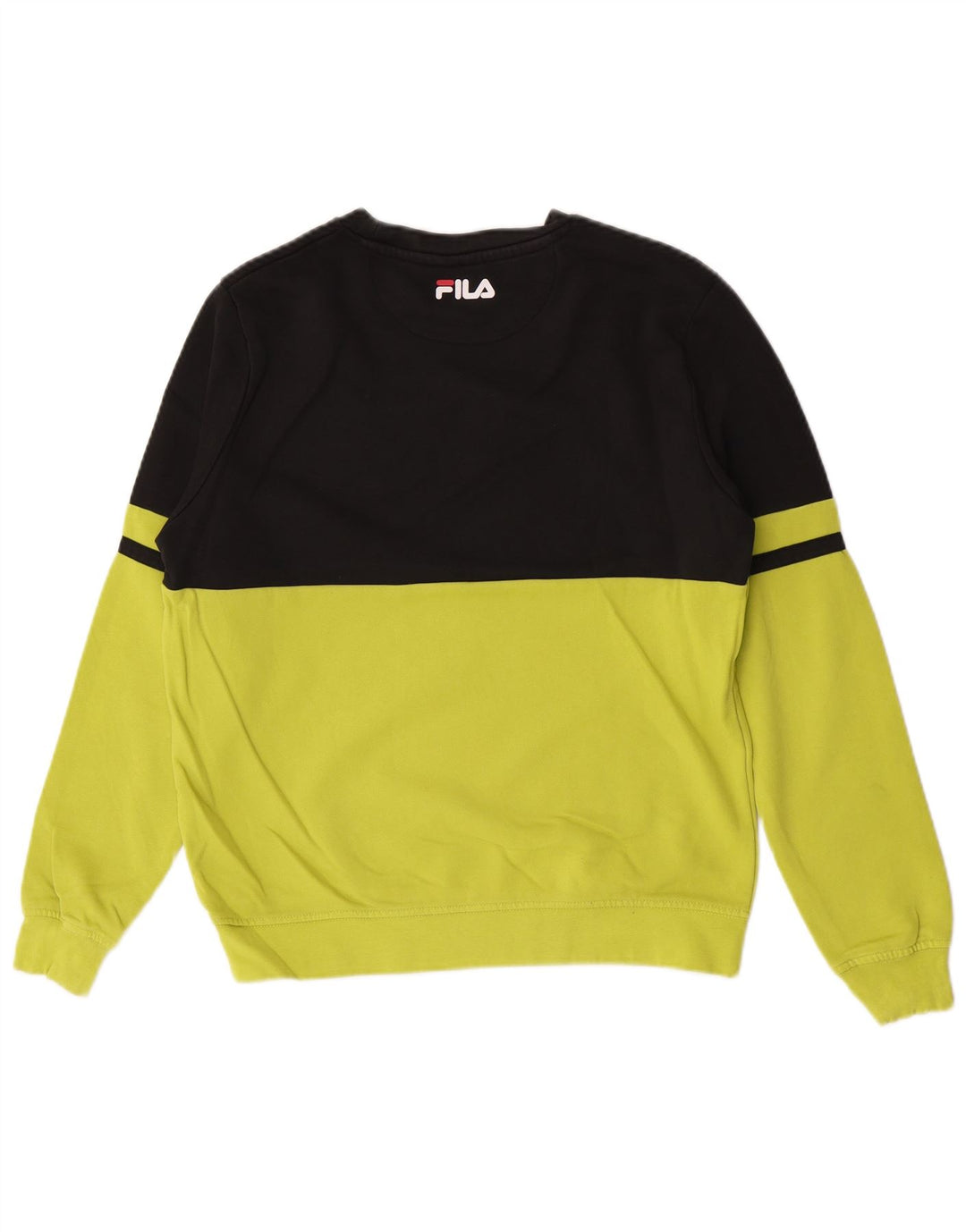 Fila Sweat-Shirt Graphique Homme Vert Moyen Colourblock