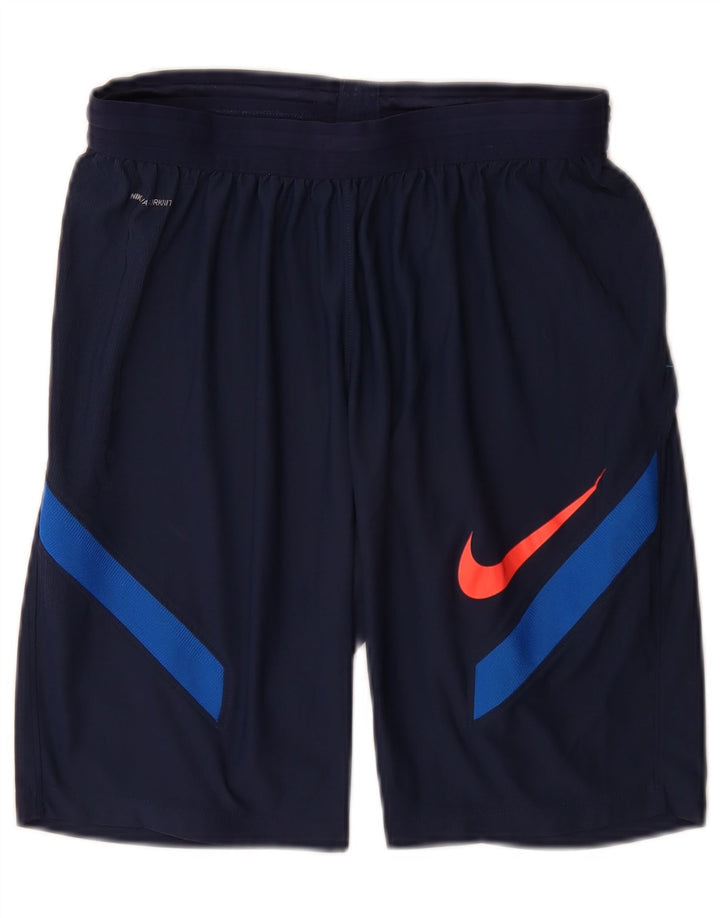Short de sport graphique Nike pour homme, bleu marine moyen, color block