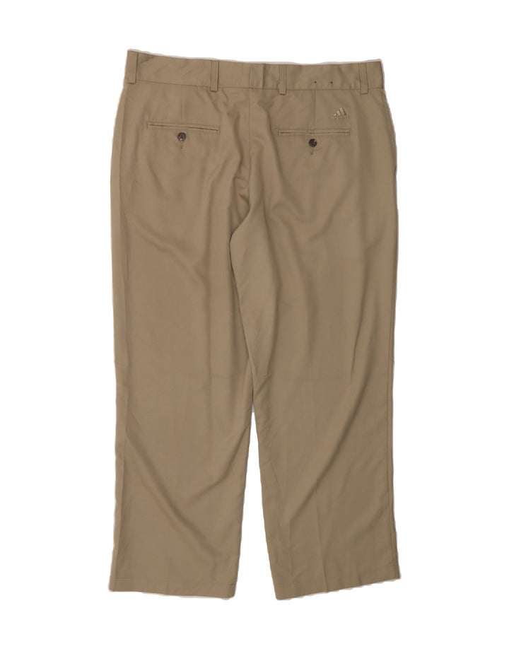 ADIDAS Mens Climalite Straight Chino Trousers W38 L30 Brown Polyester Vintage Adidas and Second-Hand Adidas from Messina Hembry 