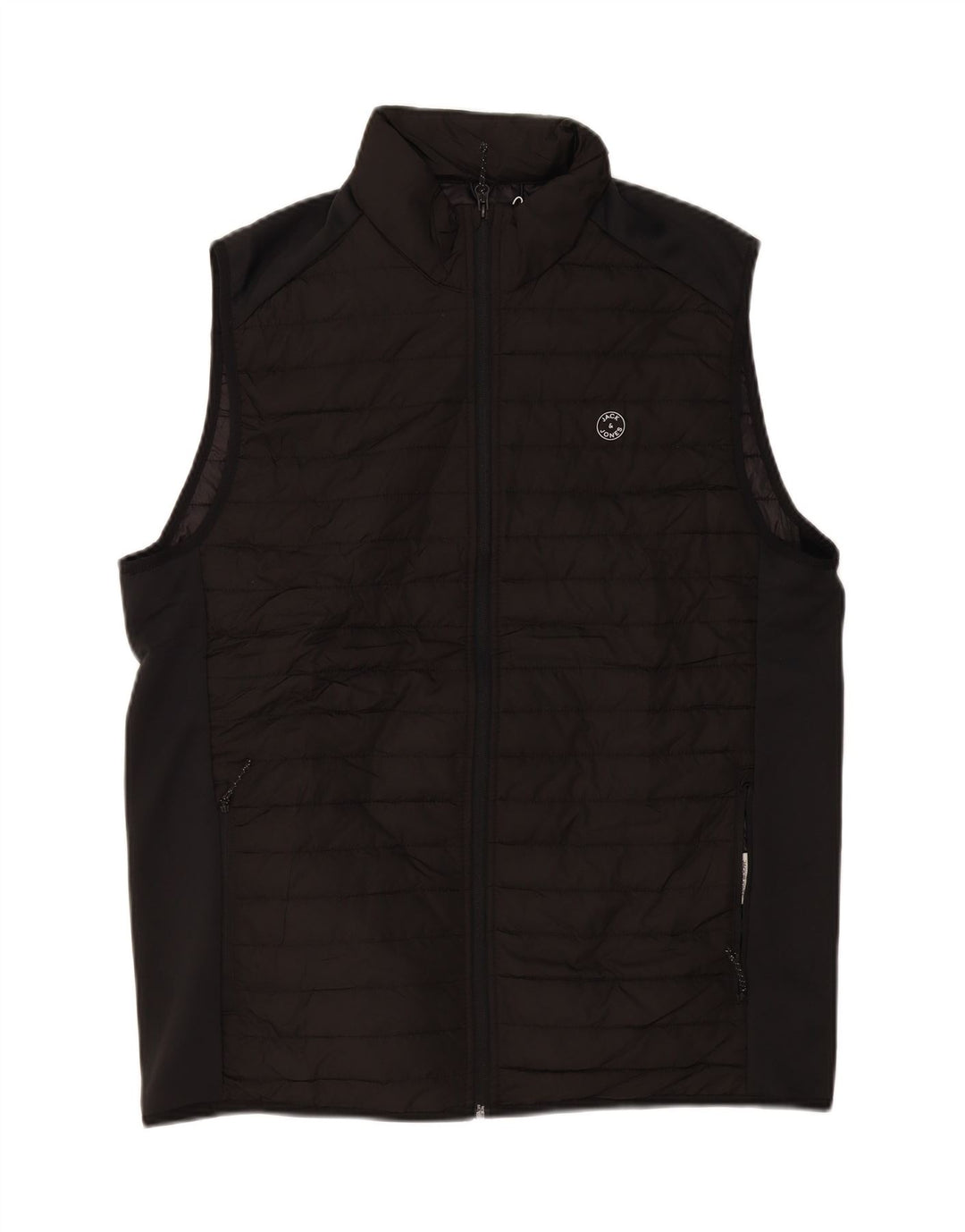 JACK & JONES Mens Padded Gilet UK 42 XL Black Polyester