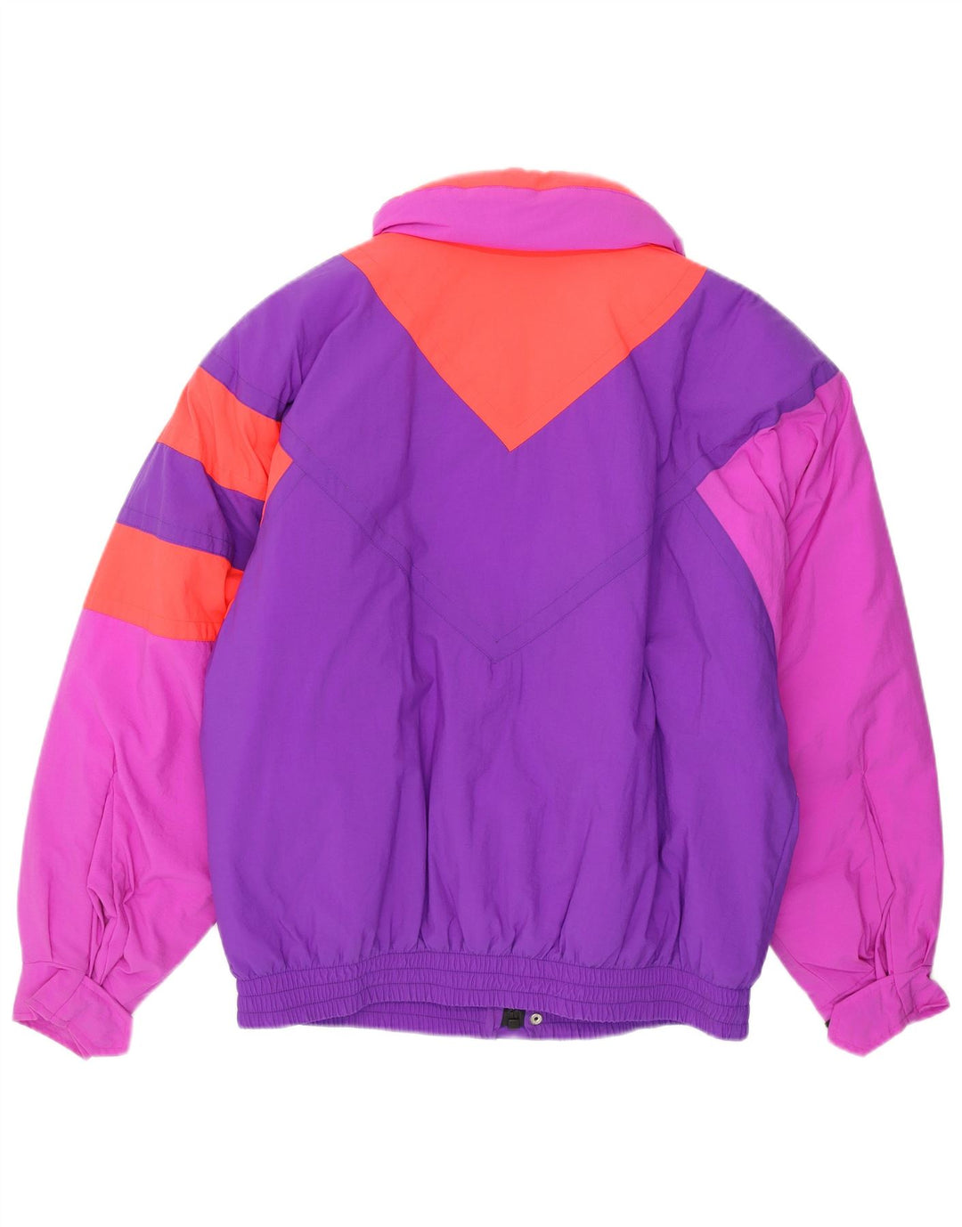 Fila Veste de ski coupe ample pour homme IT 46 Small Violet Colourblock Polyamide années 90