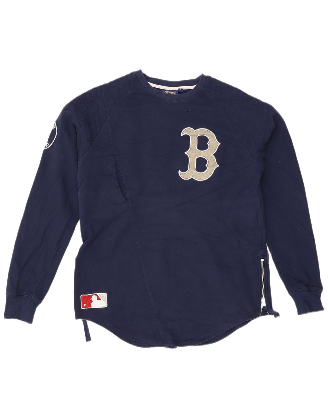 Majestic Sweat-shirt graphique pour femme UK 10 Small Bleu marine