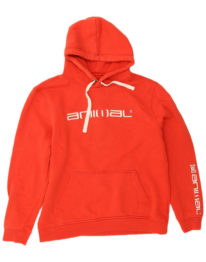 Animal Pull à capuche graphique pour hommes, grand rouge
