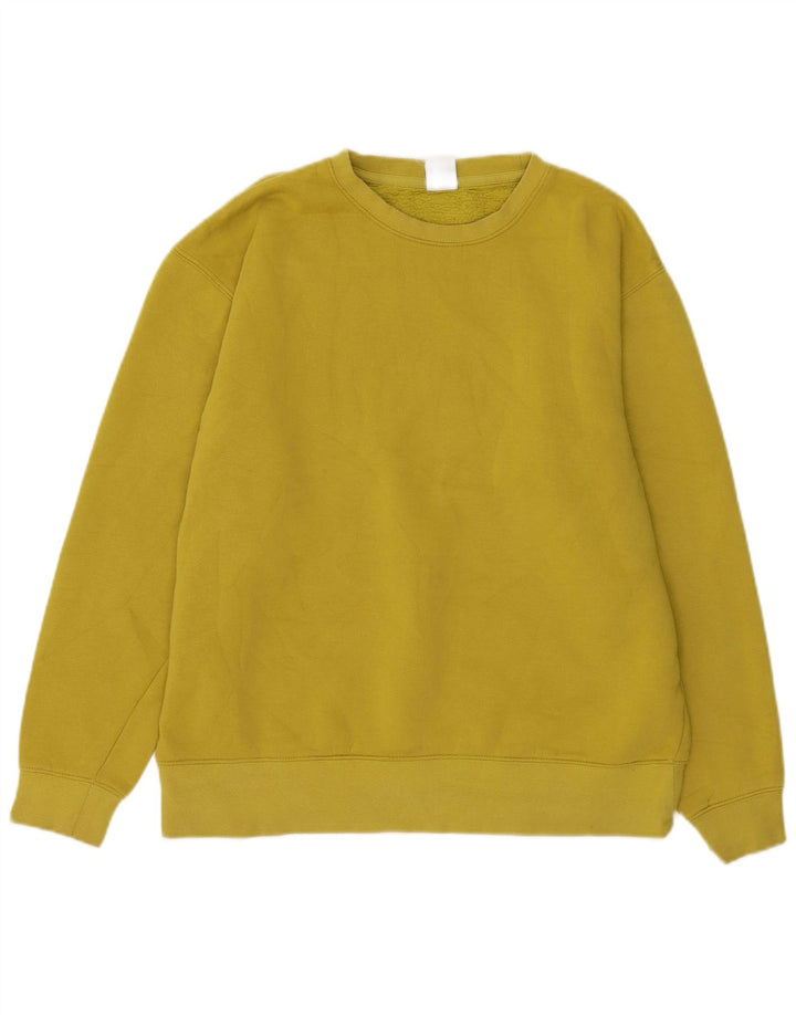 Zara Homme Sweatshirt Jumper Coton Jaune Moyen