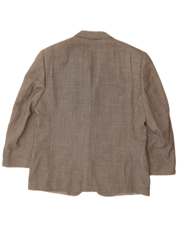 VERSACE Veste blazer à 3 boutons pour homme UK 42 XL Gris Laine