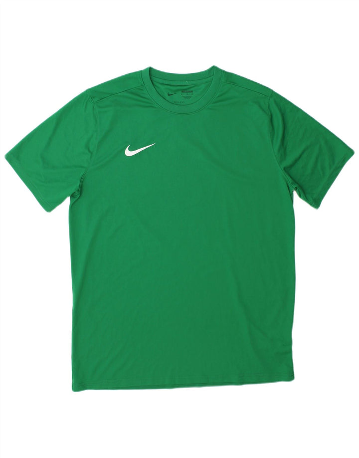 Nike Hommes Dri Fit T-Shirt Haut XL Vert Polyester