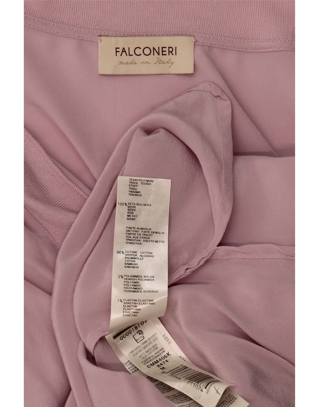 FALCONERI Chemisier Femme UK 14 Soie Rose Moyen