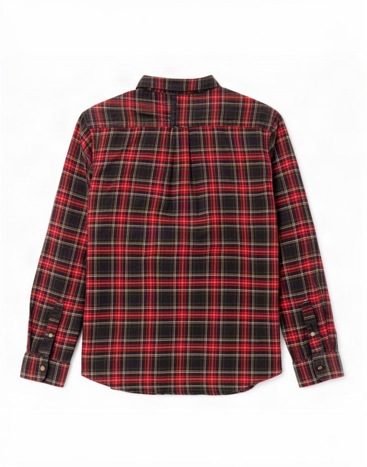 Chaps Chemise en flanelle pour homme 2XL Rouge à carreaux en coton