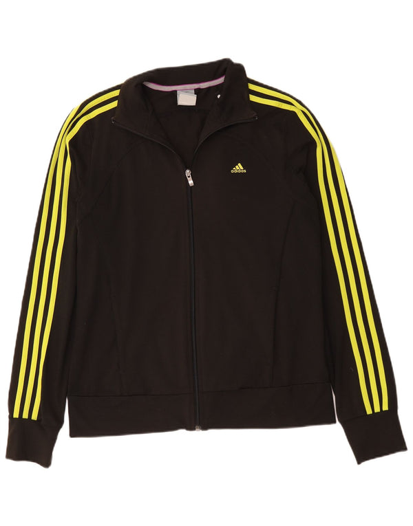 Adidas Veste de survêtement pour femme UK 12/14 Medium Noir Polyester