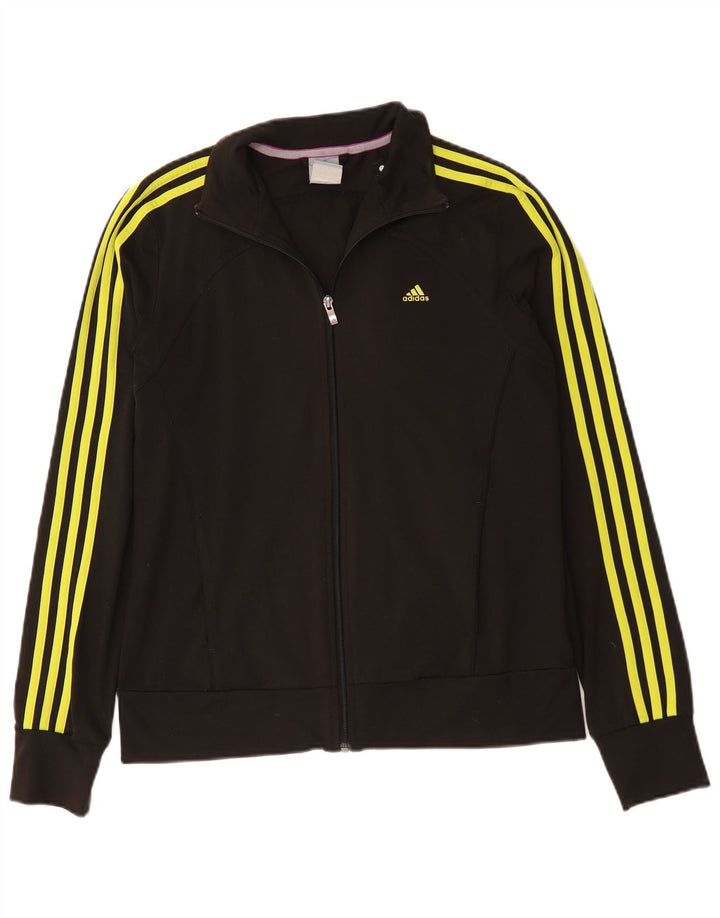 Adidas Veste de survêtement pour femme UK 12/14 Medium Noir Polyester