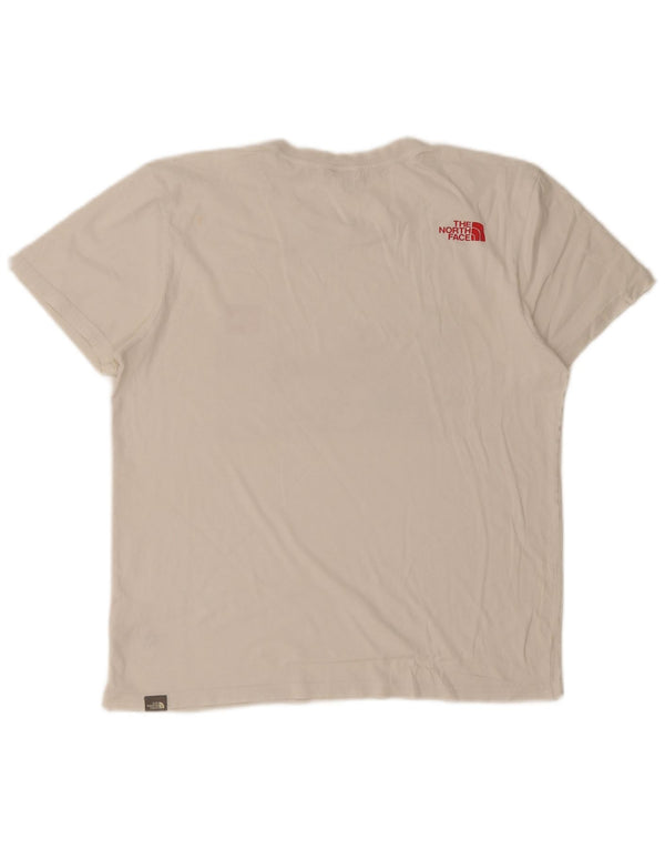 The North Face T-shirt graphique pour homme en coton blanc moyen