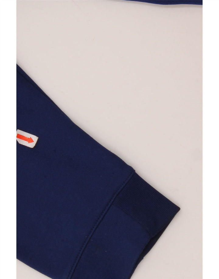 NIKE Pull à capuche zippé pour garçon 12-13 ans Large Bleu Marine Colorblock