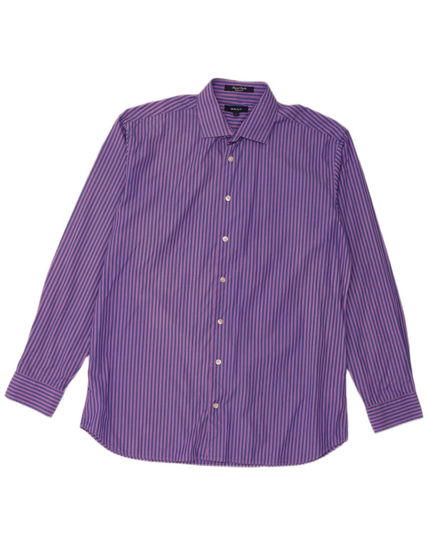 Gant Chemise Regular Fit Homme Bleu Rayé Coton
