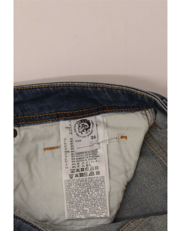 Diesel Jean Droit Larkee Homme W36 L32 Bleu Coton
