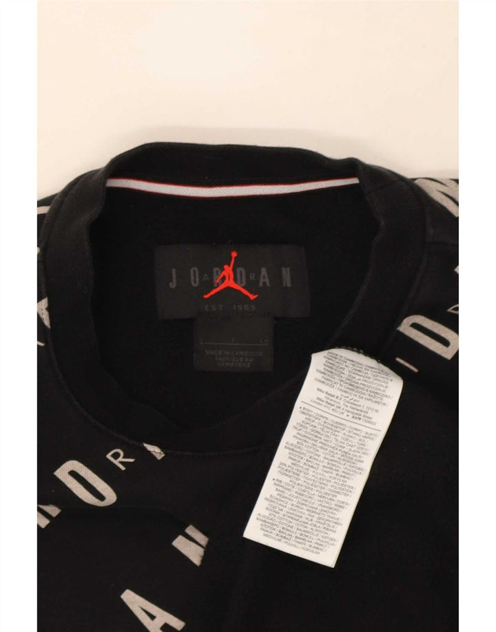 Jordan Sweat-shirt graphique pour homme Petit coton noir