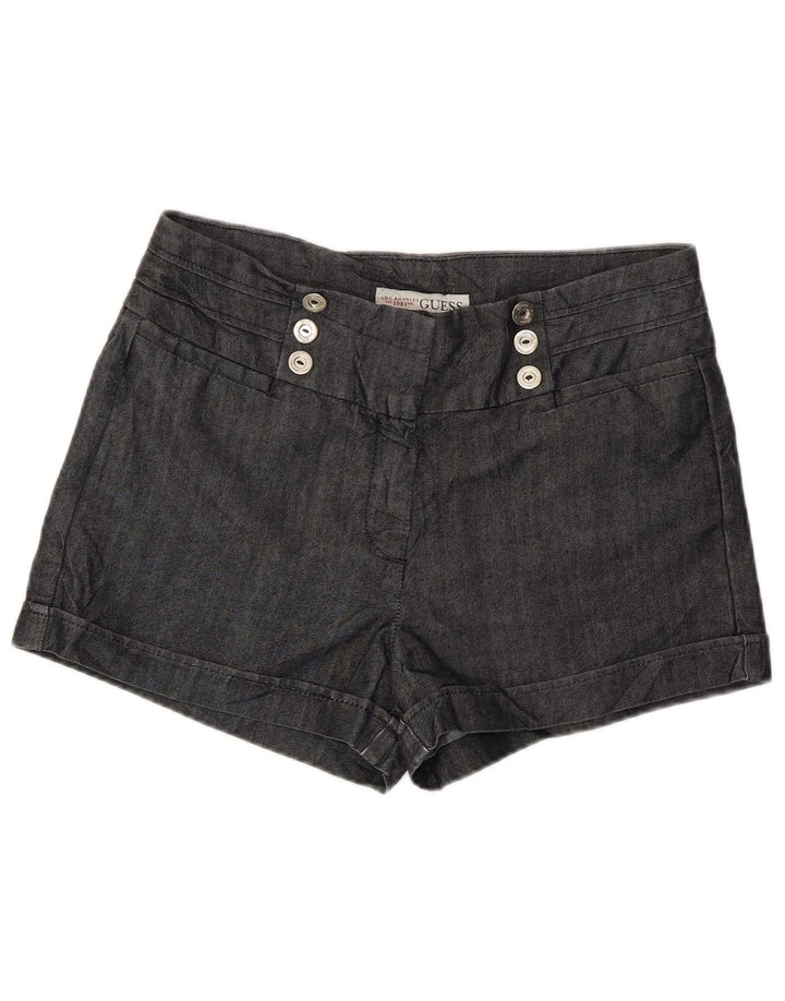 GUESS Short décontracté pour femme W30 en coton gris moyen