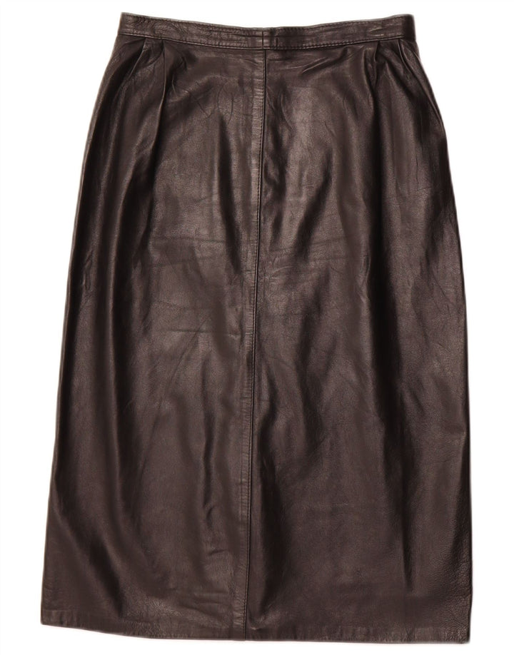 VINTAGE Jupe en cuir femme W26 Petit Noir