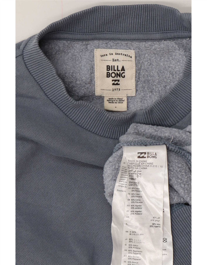 Billabong Sweat-shirt pour femme US 6 en coton bleu moyen