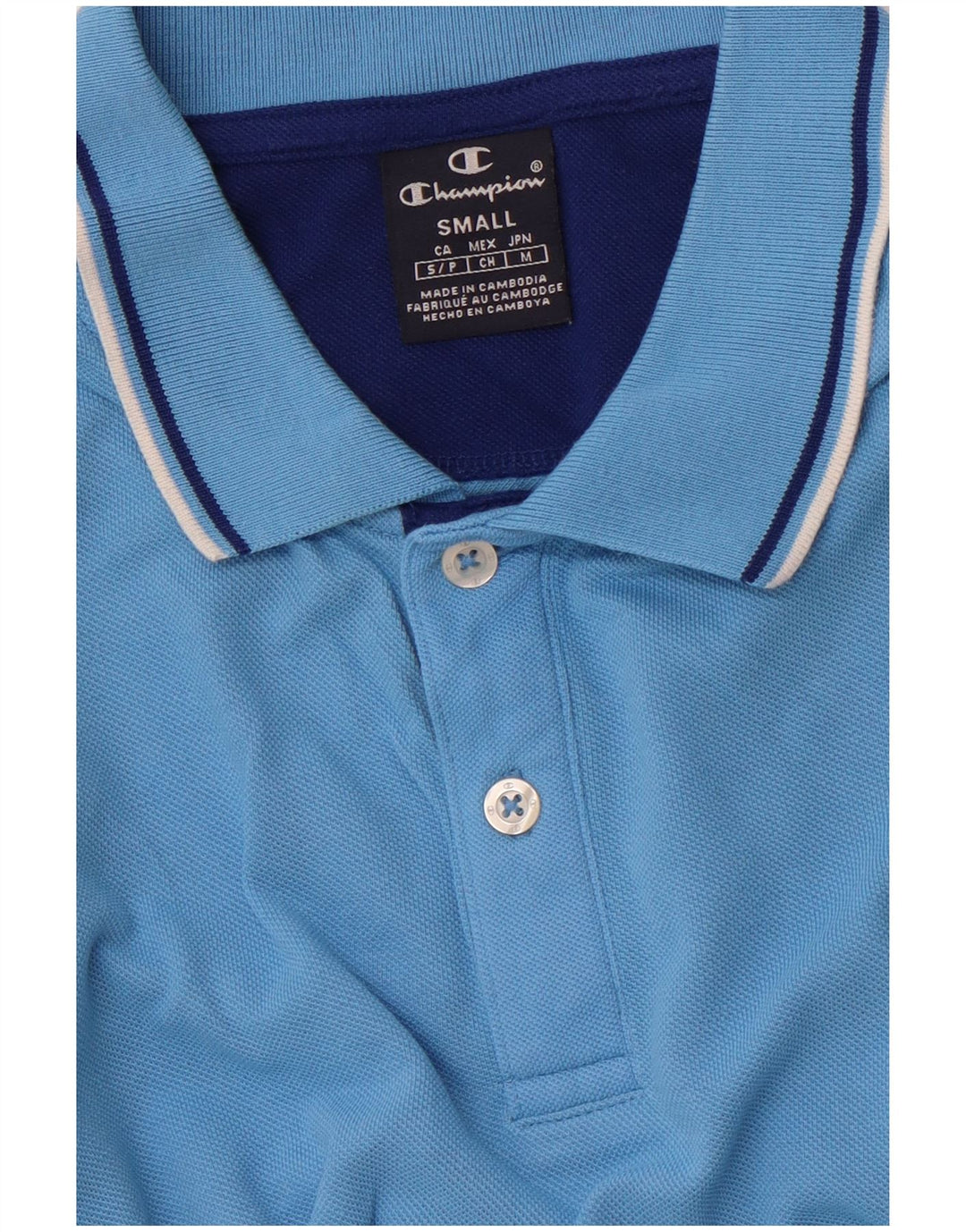 CHAMPION Polo Homme Petit Bleu
