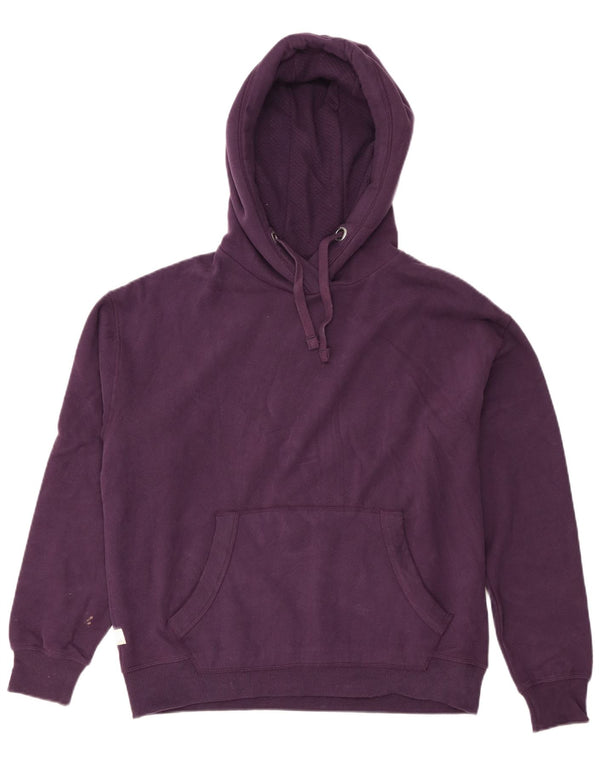 Fat Face Pull à capuche surdimensionné pour femme UK 44 en coton violet moyen