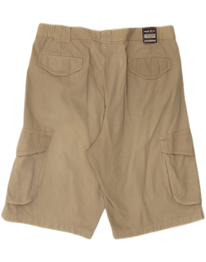 MURPHY & NYE Short Cargo Homme W38 XL Coton Beige