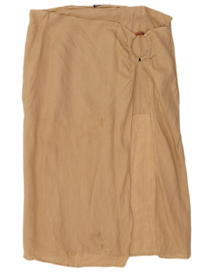 Jupe Sarong Femme Zara 2XL W34 Beige