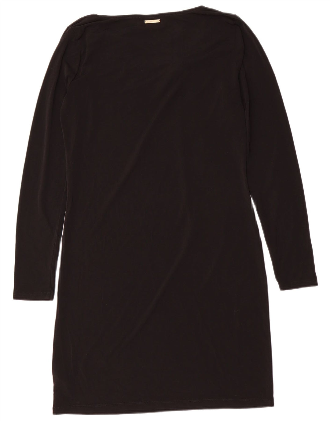 Michael Kors Robe moulante à manches longues pour femme UK 14 Polyester noir moyen