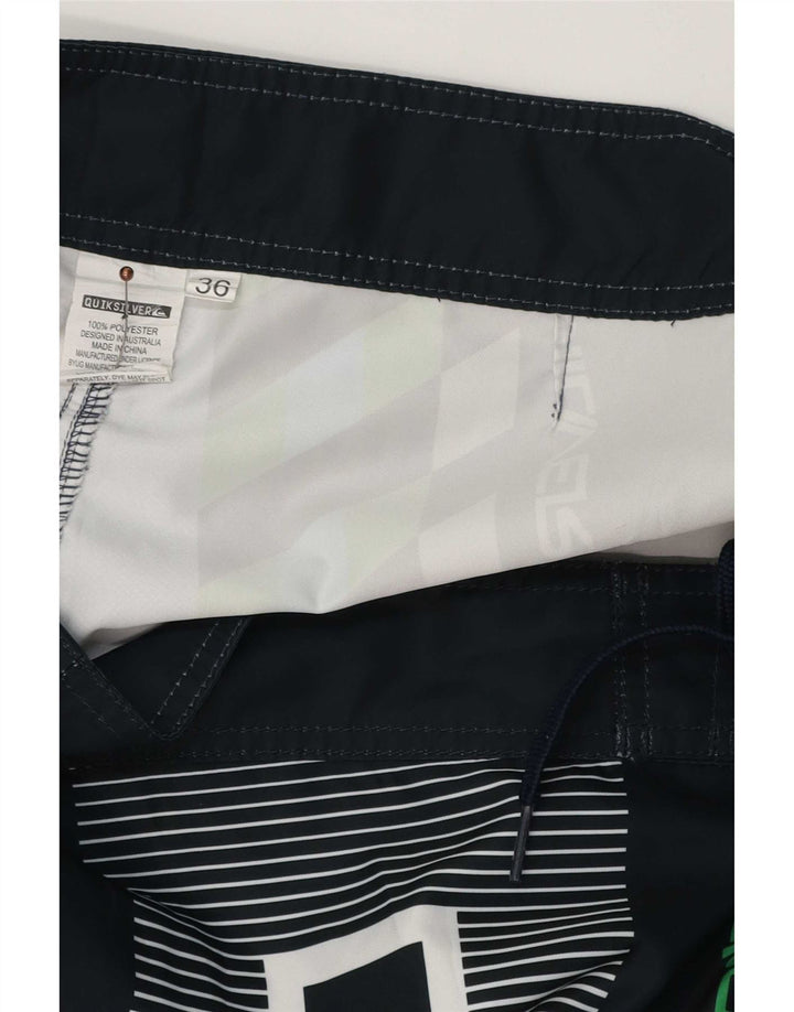 Quiksilver Short de Bain Graphique Homme Large Multicolore Géométrique