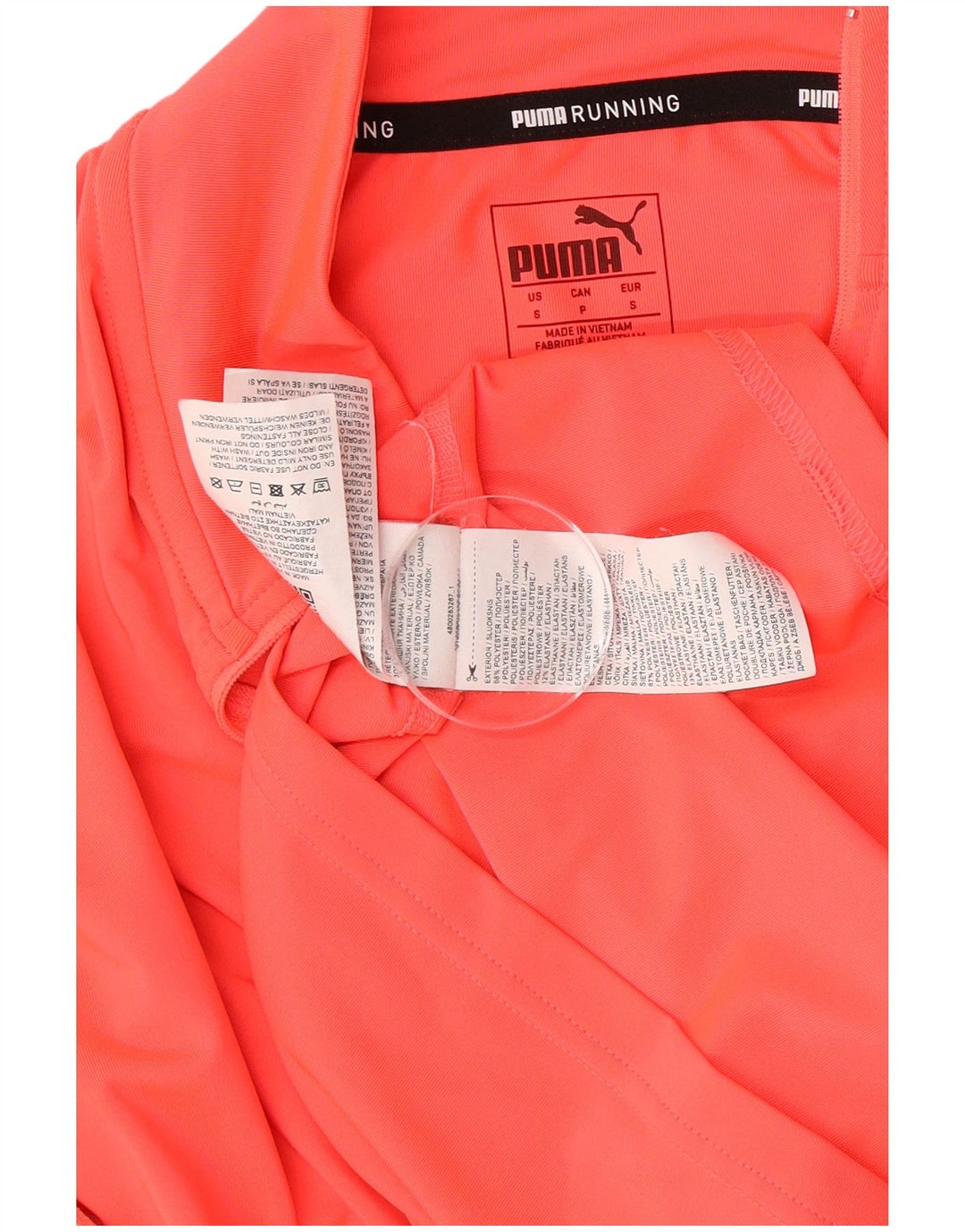 Puma Haut de survêtement de course à col zippé pour homme, petit, rose, polyester