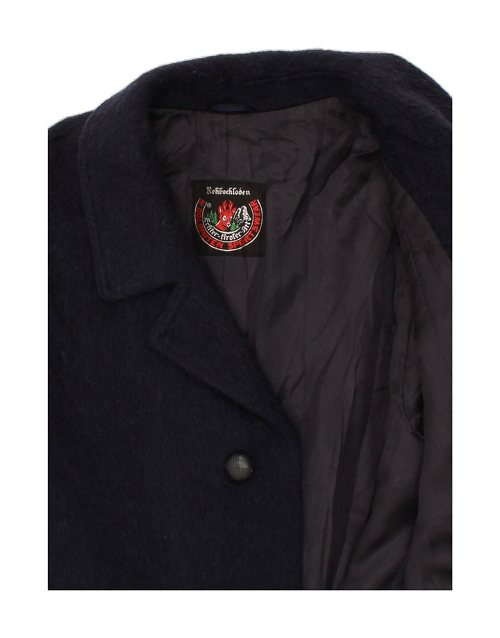 DOLOMITEN Manteau Homme UK 38 Moyen Bleu Marine Mohair
