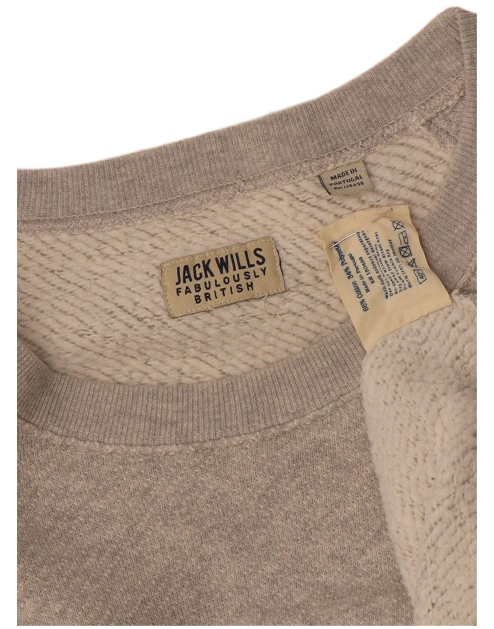Jack Wills Sweat-Shirt Homme Gris Moyen Colorblock Coton