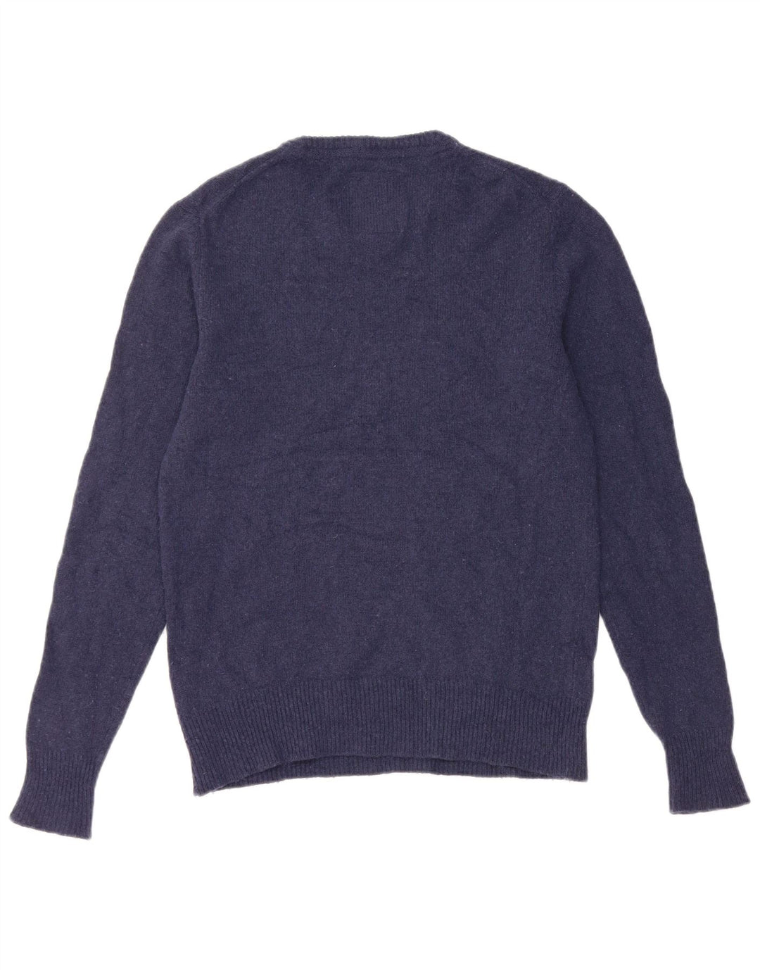 Superdry Pull à col rond en laine bleu marine moyen