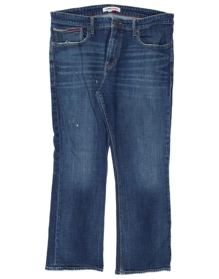 TOMMY HILFIGER Jean Bootcut Homme W36 L28 Bleu Coton