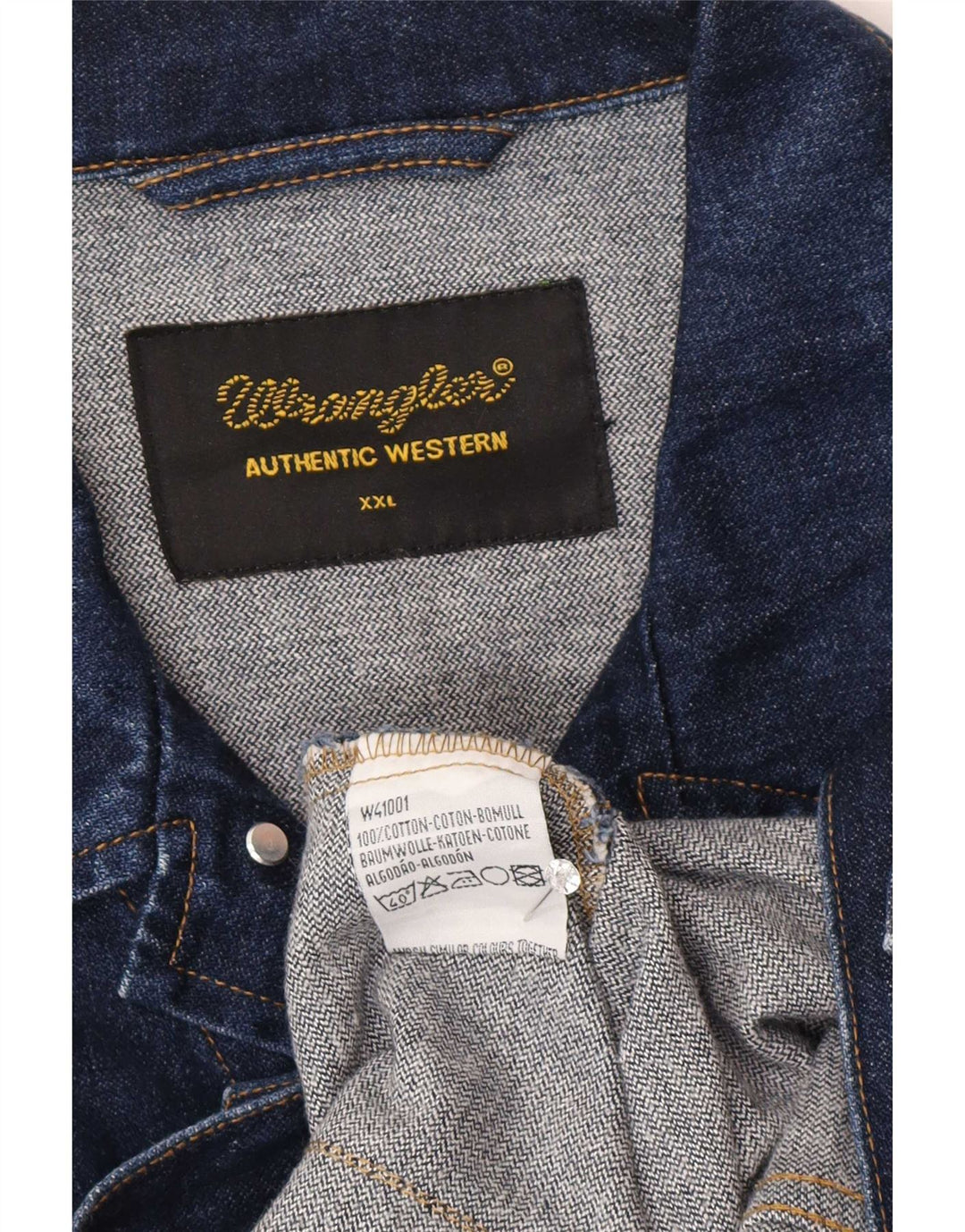 Wrangler Veste en Jean Homme UK 44 2XL Bleu Coton