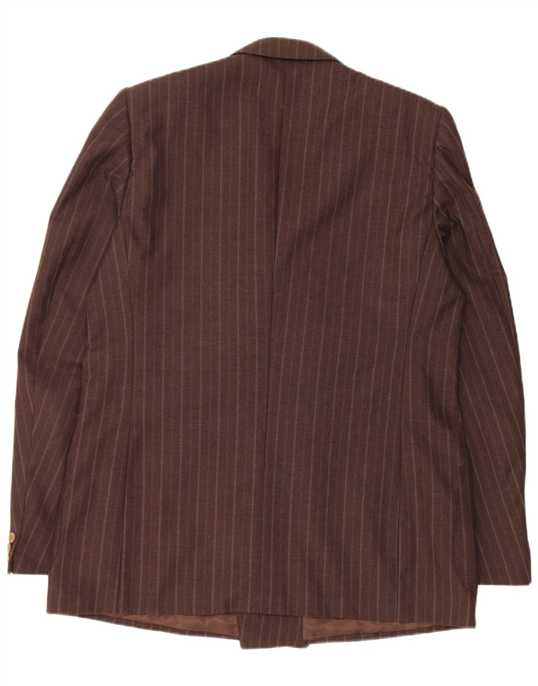 vintage Mens Double Breasted Blazer Veste IT 54 2XL Marron Rayé