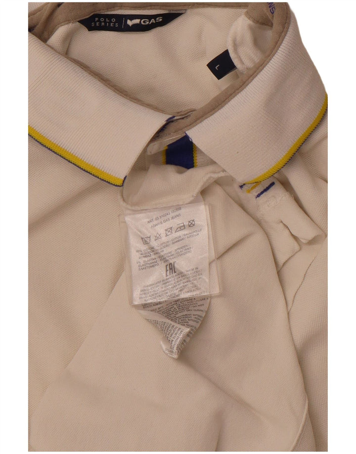 GAS Polo Homme Grand Blanc Coton
