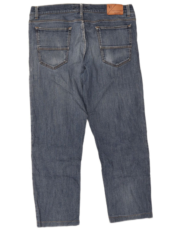 Trussardi Jean court effet vieilli IT 51 Large W37 L26 Bleu